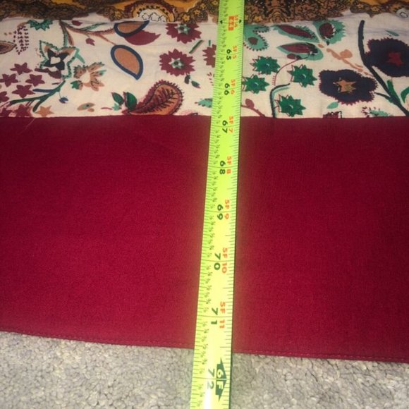 PIER 1 IMPORTS Multi-Color‎ Paisley Stripes TABLE RUNNER 72” x 13” Fall winter - Picture 12 of 14